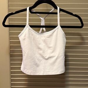 Stylish White Strappy Tank Top